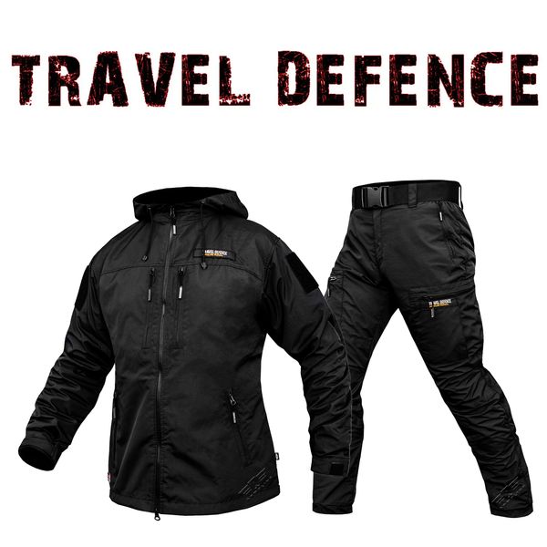 Комплект милитари "TRAVEL DEFENCE" 2 в 1 BLACK (Таслан + Микрофлис) 00369000S0000000 фото