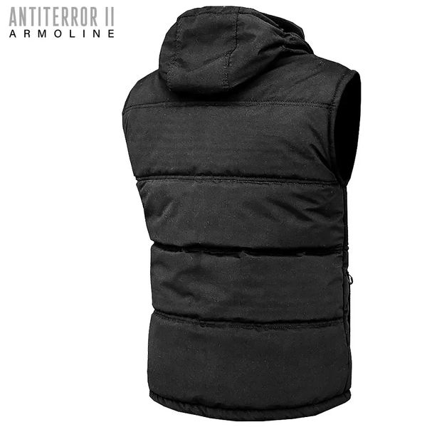 Insulated vest with hood "ANTITERROR II" BLACK (Membrane + Sintepon) 00051000S0000000 photo