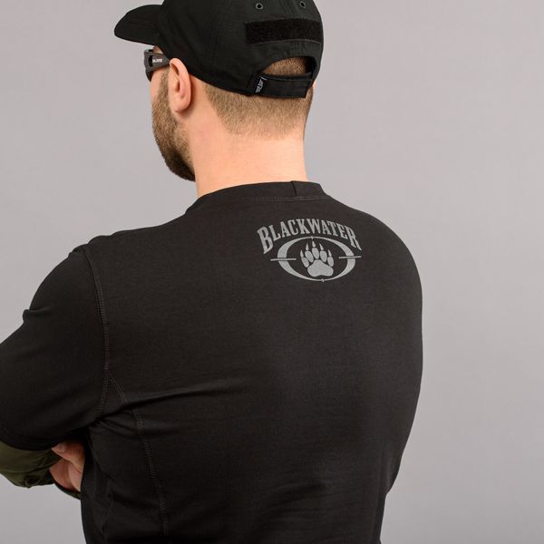 T-shirt with sleeves "BLACK WATER" BLACK & OLIVE (Knitwear) 0028503XL0000000 photo