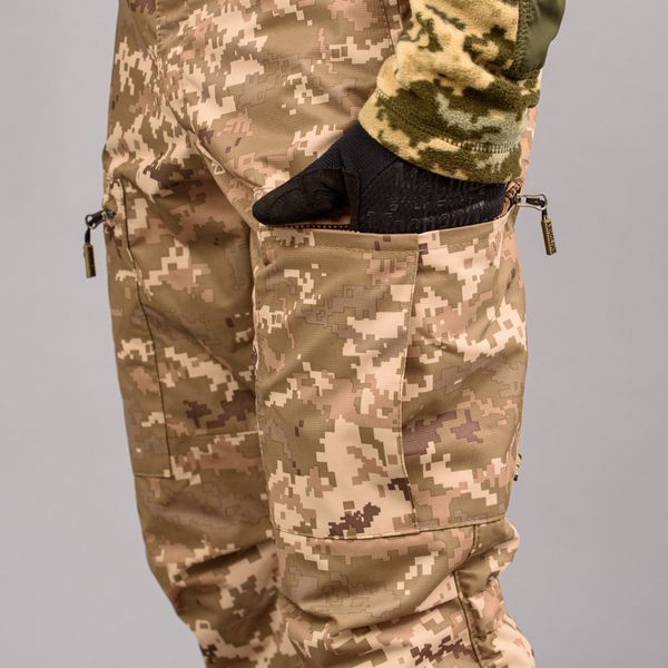 Spodnie "TRAVEL DEFENCE" UKRPIXEL MM14 z paskiem (Taslan + Mikropolar)