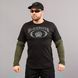 T-shirt with sleeves "BLACK WATER" BLACK & OLIVE (Knitwear) 0028503XL0000000 photo 1