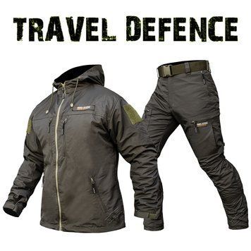 Комплект мілітарі "TRAVEL DEFENCE" 2 в 1 OLIVE (Таслан + Мікрофліс) 00373000L0000000 фото