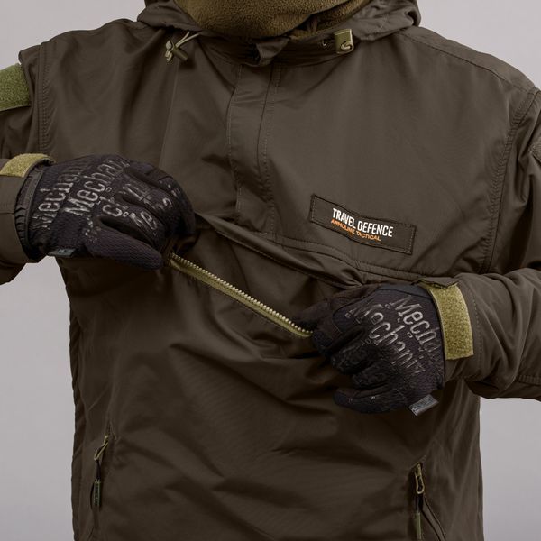 Комплект "TRAVEL DEFENCE" 3 в 1 АНОРАК DARK OLIVE (Таслан + Микрофлис) 00350000L0000000 фото