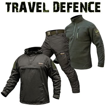 Комплект "TRAVEL DEFENCE" 3 в 1 АНОРАК OLIVE (Таслан + Мікрофліс) 00352000L0000000 фото