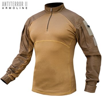 UBACS Combat Shirt "ANTITERROR II" COYOTE (Rip-Stop + CoolPass + Ribana) 00222000S0000000 photo