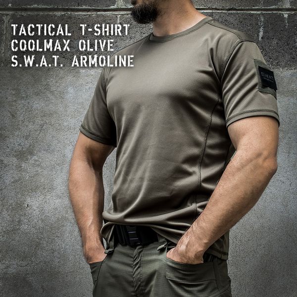 Thermal Tactical T-shirt "S.W.A.T." OLIVE (CoolPass) 00242000S0000000 photo