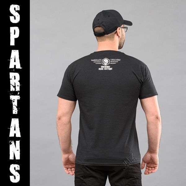 Футболка с принтом "SPARTANS" BLACK (Хлопок) 00260000L0000000 фото