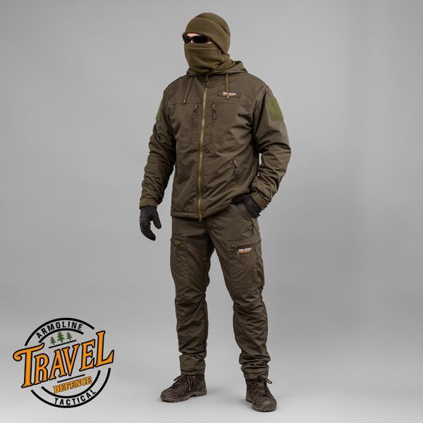 Windbreaker "TRAVEL DEFENCE" DARK OLIVE (Raincoat fabric + Microfleece) 0004603XL0000000 photo
