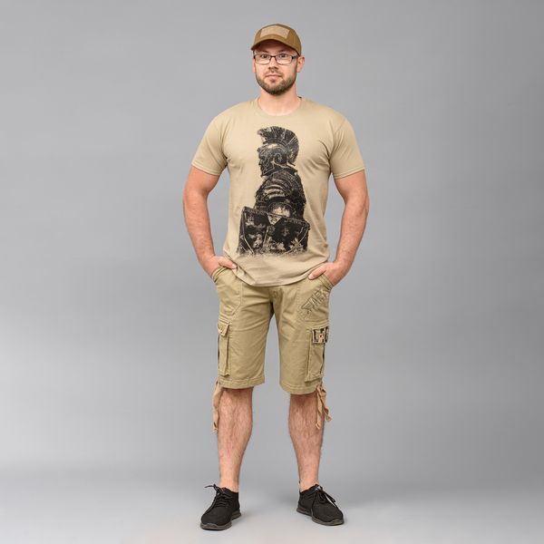 Koszulka z nadrukiem "LEGION" KHAKI (Bawełna)