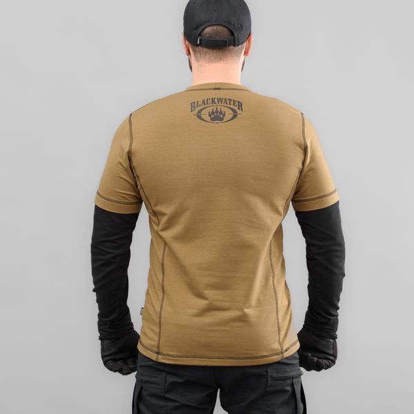 Футболка с рукавами "BLACK WATER" KHAKI (Трикотаж) 00409000L0000000 фото
