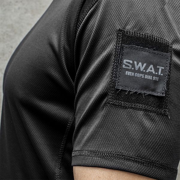 Термофутболка тактическая "S.W.A.T." BLACK (CoolPass) 00239000S0000000 фото