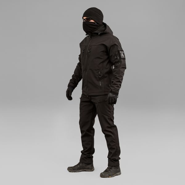Komplet "URBAN SCOUT" BLACK (SoftShell)