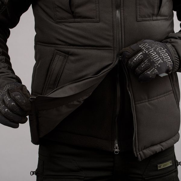 Insulated vest with hood "ANTITERROR II" BLACK (Membrane + Sintepon) 0005100XL0000000 photo