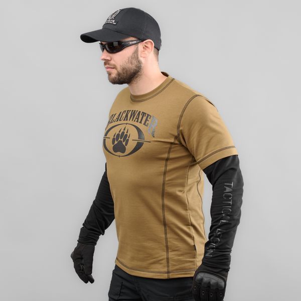 T-shirt with sleeves "BLACK WATER" KHAKI (Knitwear) 0040900XL0000000 photo