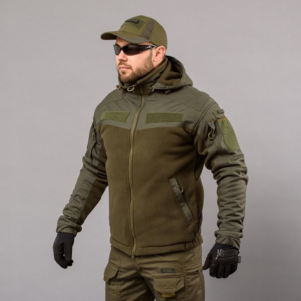 Hoodie "ANTITERROR II" OLIVE (Fleece + Membrane) 00252000M0000000 photo