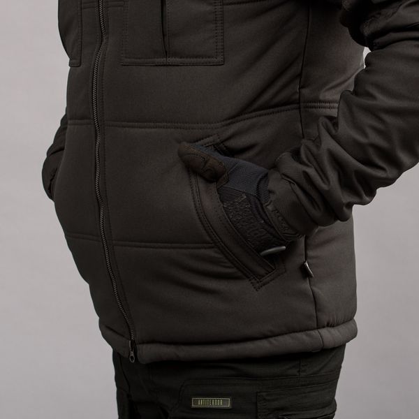 Insulated vest with hood "ANTITERROR II" BLACK (Membrane + Sintepon) 0005102XL0000000 photo