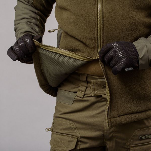 Bluza z kapturem "ANTITERROR II" OLIVE (Polar + Membrana)