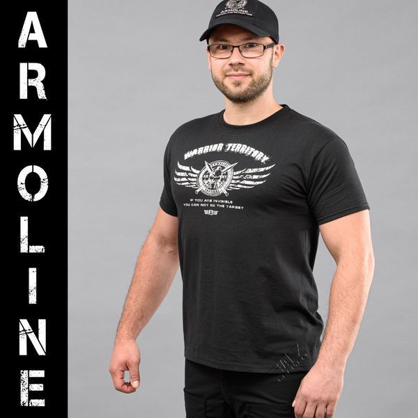 Футболка з принтом "ARMOLINE" BLACK (Бавовна) 0025600XL0000000 фото