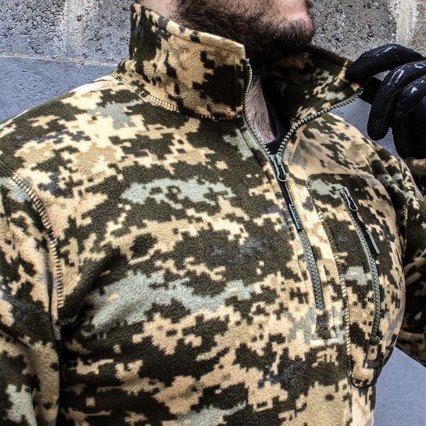 Толстовка тактическая 1/4 Zip "TRAVEL DEFENCE" УКРПИКСЕЛЬ ММ14 (Микрофлис) 00249000S0000000 фото