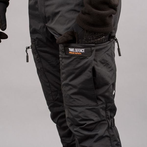Штани "TRAVEL DEFENCE" BLACK з ременем (Таслан + Мікрофліс) 0031802XL0000000 фото