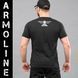Футболка з принтом "ARMOLINE" BLACK (Бавовна) 0025600XL0000000 фото 3