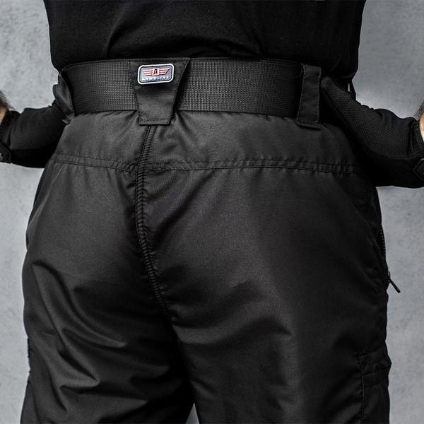 Insulated pants with belt "TRAVEL DEFENCE" BLACK (Raincoat fabric PU + Microfleece) 0031902XL0000000 photo