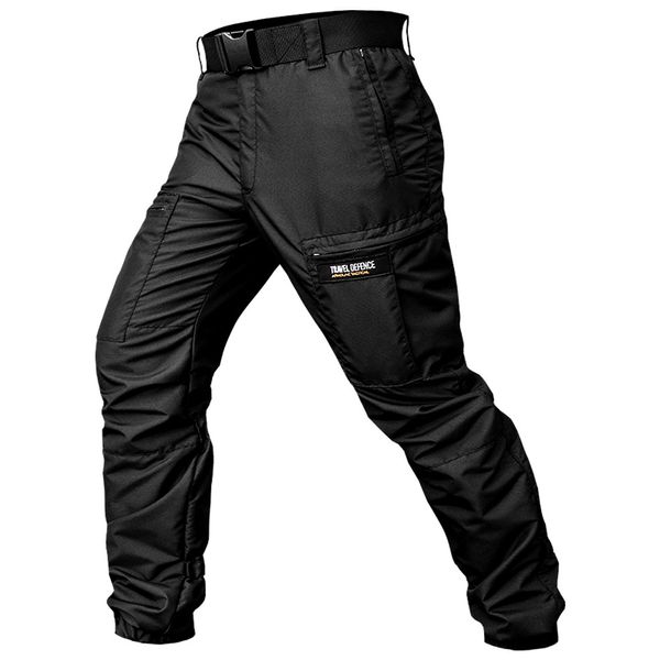 Insulated pants with belt "TRAVEL DEFENCE" BLACK (Raincoat fabric PU + Microfleece) 0031902XL0000000 photo