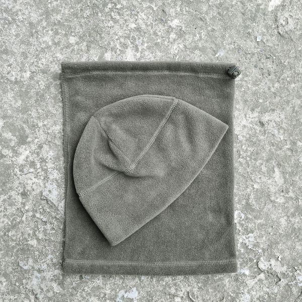 Warm Set Hat + Buff "OLIVE" (Fleece) 0039600000000000 photo