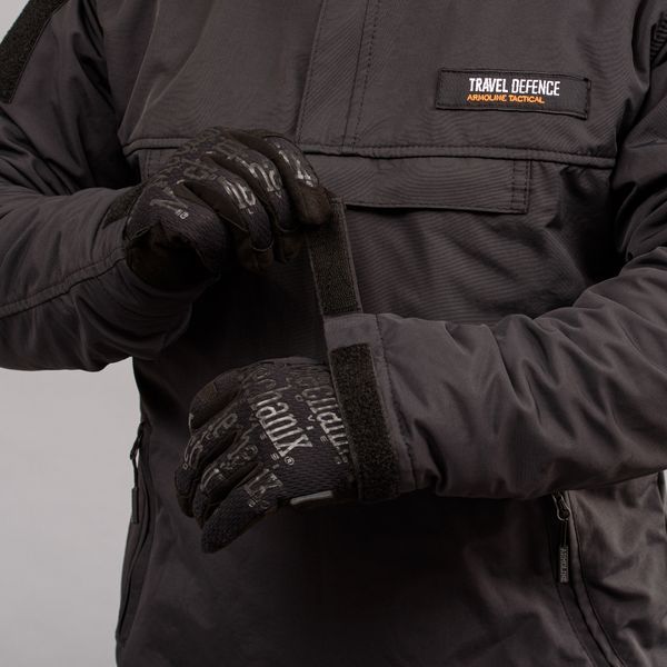 Komplet "TRAVEL DEFENCE" ANORAK BLACK 2 w 1 (Taslan + Mikropolar)