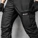 Insulated pants with belt "TRAVEL DEFENCE" BLACK (Raincoat fabric PU + Microfleece) 0031902XL0000000 photo 4