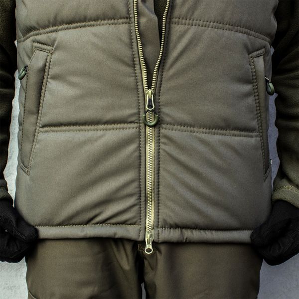 Insulated vest with hood "ANTITERROR II" OLIVE (Membrane + Sintepon) 00053000S0000000 photo