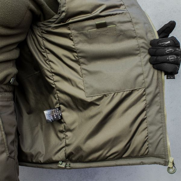 Insulated vest with hood "ANTITERROR II" OLIVE (Membrane + Sintepon) 00053000S0000000 photo