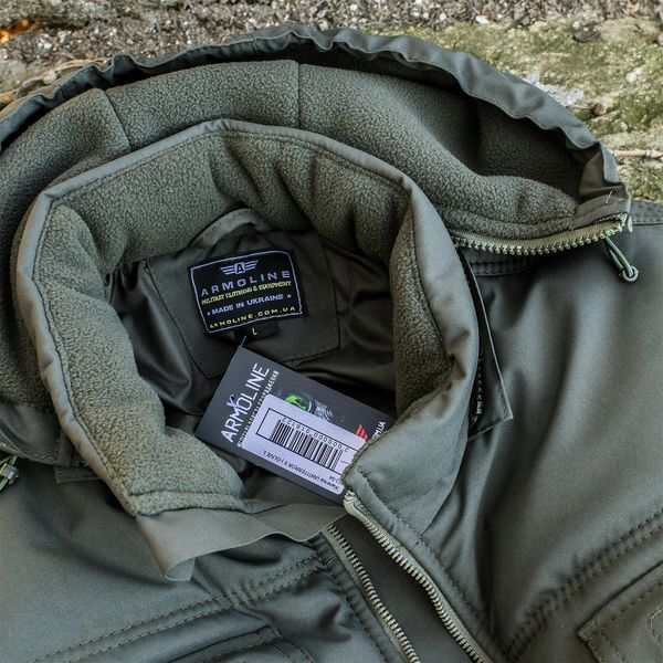 Insulated vest with hood "ANTITERROR II" OLIVE (Membrane + Sintepon) 00053000S0000000 photo