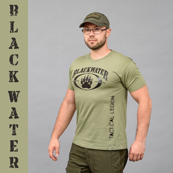 Футболка с принтом "BLACK WATER" OLIVE (Хлопок) 00269000L0000000 фото