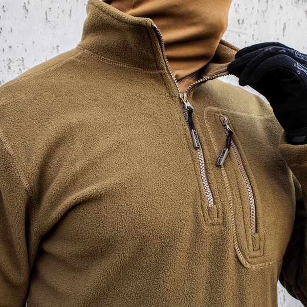 Толстовка тактическая 1/4 Zip "TRAVEL DEFENCE" COYOTE (Микрофлис) 00246000S0000000 фото