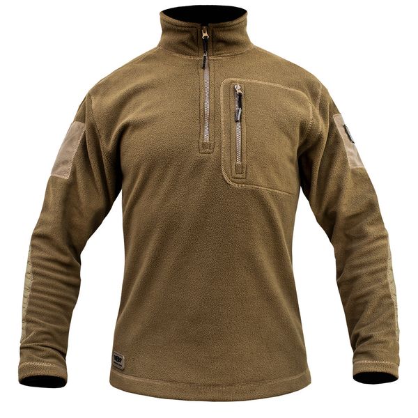 Tactical sweatshirt 1/4 Zip "TRAVEL DEFENCE" COYOTE (Microfleece) 00246000S0000000 photo