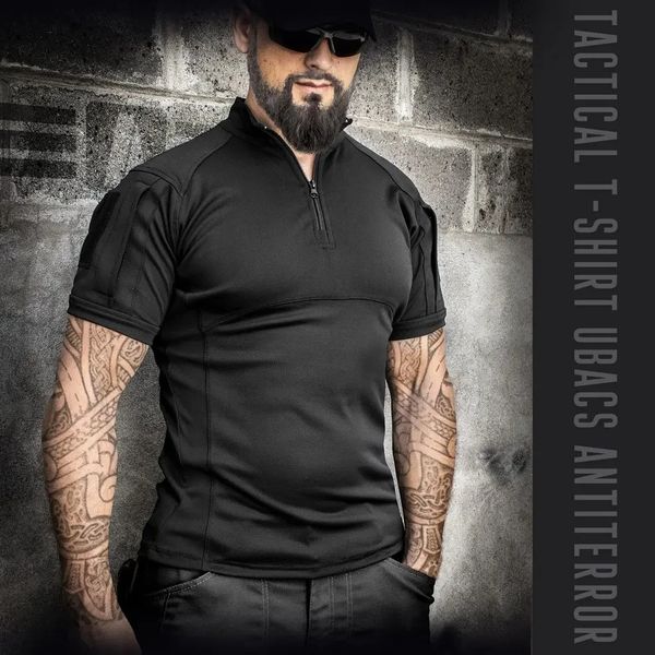 UBACS Tactical T-Shirt "ANTITERROR II" BLACK (CoolPass + Knitwear) 00286000S0000000 photo