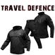 Комплект "TRAVEL DEFENCE" 3 в 1 АНОРАК BLACK (Таслан + Мікрофліс) 00348000S0000000 фото 1