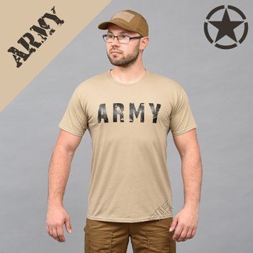 T-shirt "ARMY" KHAKI (Cotton) 0026403XL0000000 photo