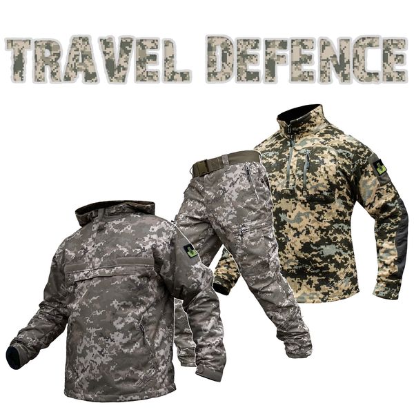 Комплект "TRAVEL DEFENCE" 3 в 1 АНОРАК УКРПІКСЕЛЬ ММ14 (Таслан + Мікрофліс) 00354000S0000000 фото