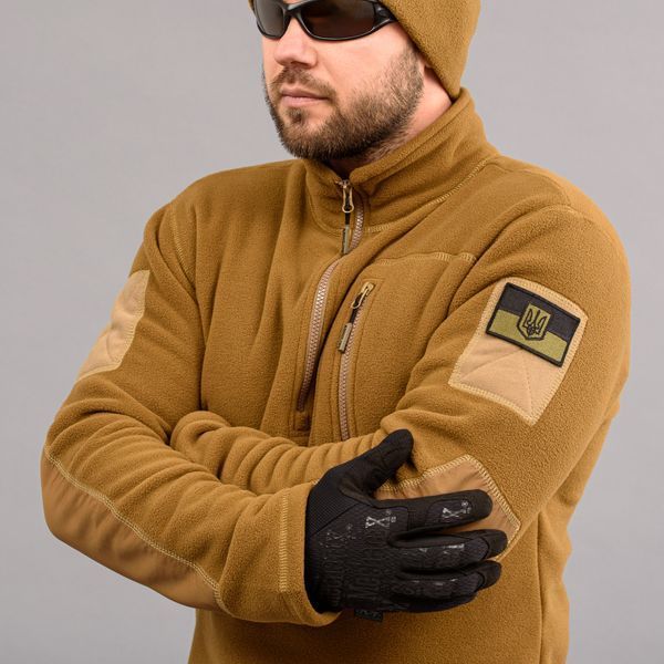 Толстовка тактическая 1/4 Zip "TRAVEL DEFENCE" COYOTE (Микрофлис) 00246000L0000000 фото