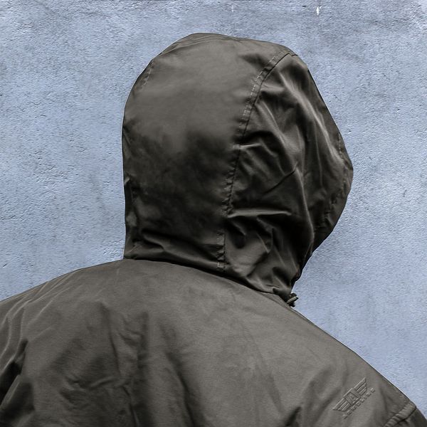 Insulated windbreaker Anorak (Jacket) "TRAVEL DEFENCE" OLIVE (Nylon+Microfleece) 00008000S0000000 photo