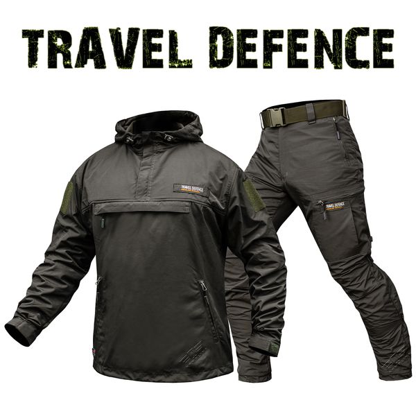 Комплект "TRAVEL DEFENCE" АНОРАК OLIVE 2 в 1 (Таслан + Микрофлис) 00359000S0000000 фото