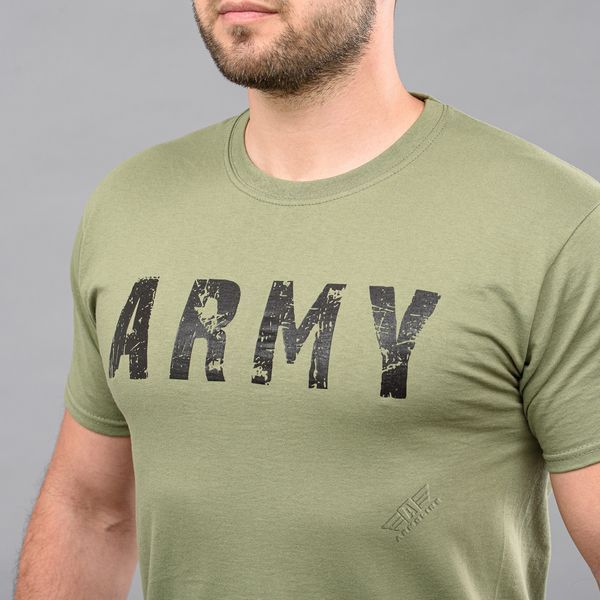 Футболка з принтом "ARMY" OLIVE (Бавовна) 0026500XL0000000 фото