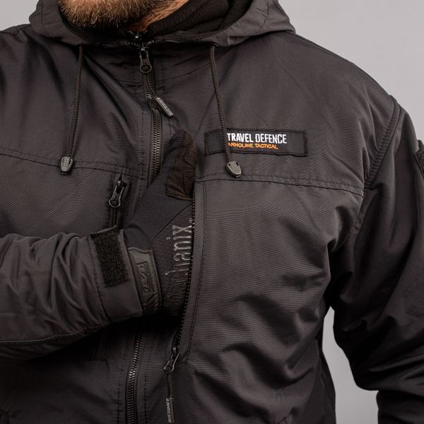 Вітровка "TRAVEL DEFENCE" BLACK (Таслан + Мікрофліс) 0004400XL0000000 фото