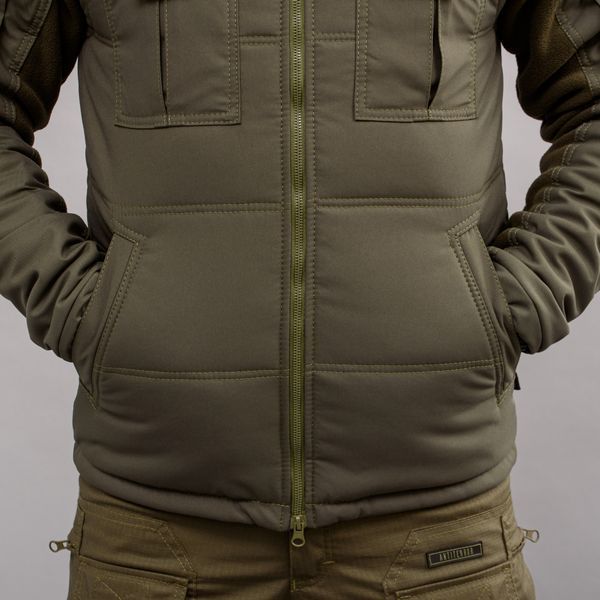 Insulated vest with hood "ANTITERROR II" OLIVE (Membrane + Sintepon) 0005302XL0000000 photo