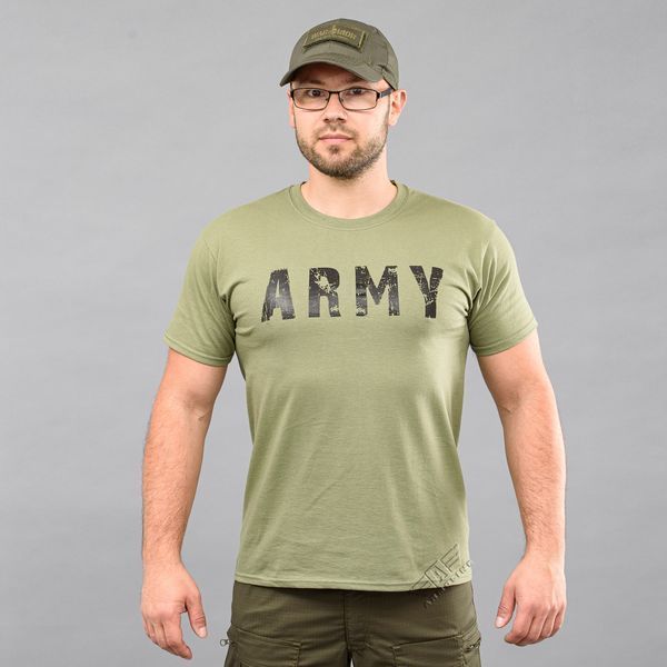 T-shirt "ARMY" OLIVE (Cotton) 0026502XL0000000 photo