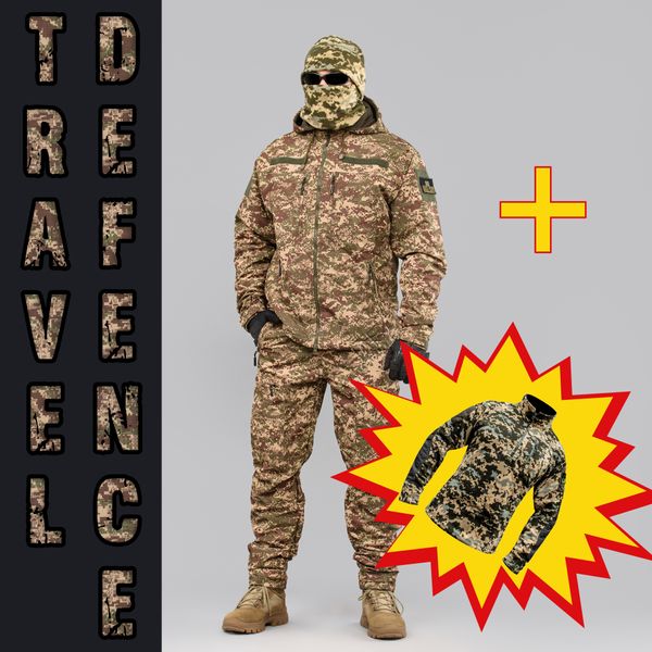 Military suit "TRAVEL DEFENCE" 3-in-1 PREDATOR (Raincoat fabric + Microfleece) 00381000S0000000 photo