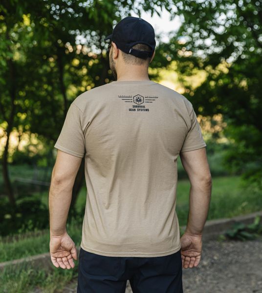 Футболка з принтом "ZOMBIE HUNTER" KHAKI (Бавовна) 0044302XL0000000 фото