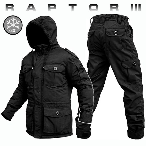 Комплект зимний ВВЗ "RAPTOR-III" BLACK (Мембрана + Синтепон + Флис) 00367000S0000000 фото